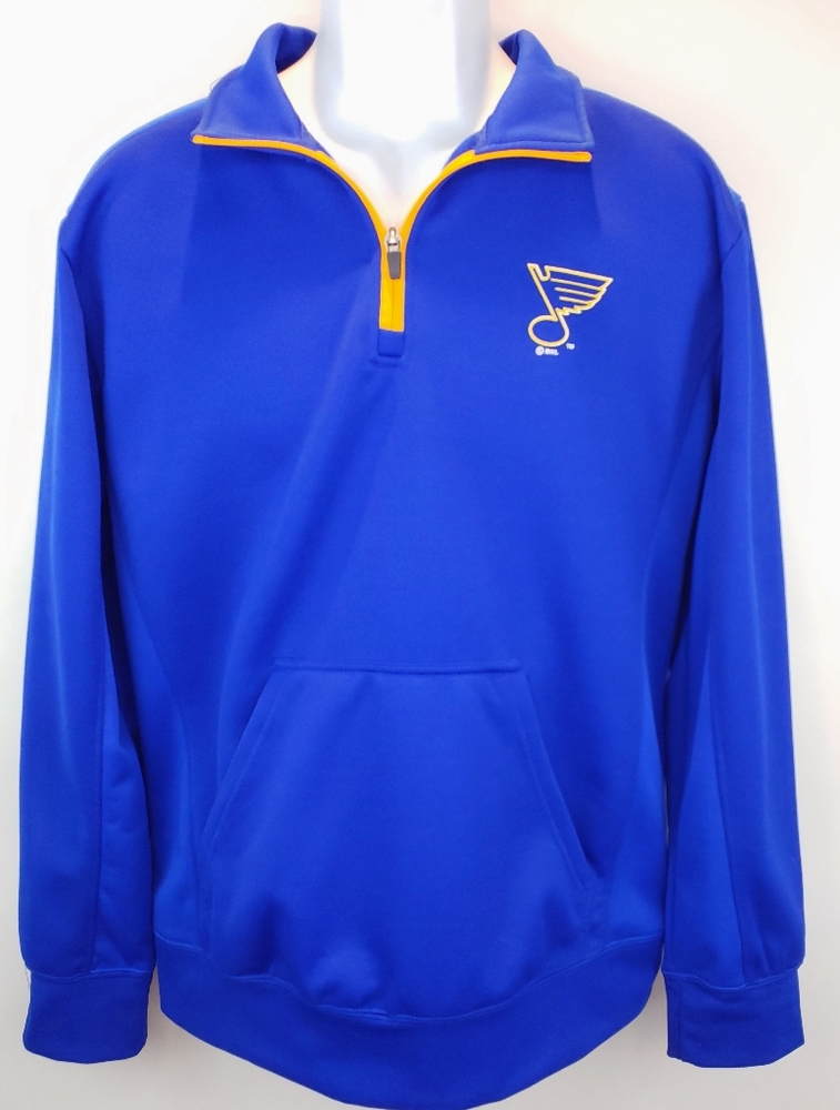 NHL St. Louis Blues 1/4 Zip Pullover Size Medium